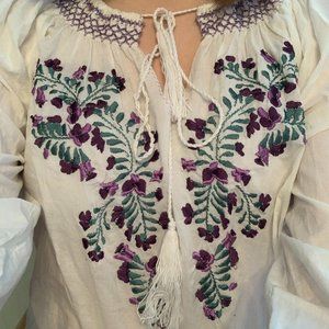 2/$20 Flower Detail Karen Kane Blouse